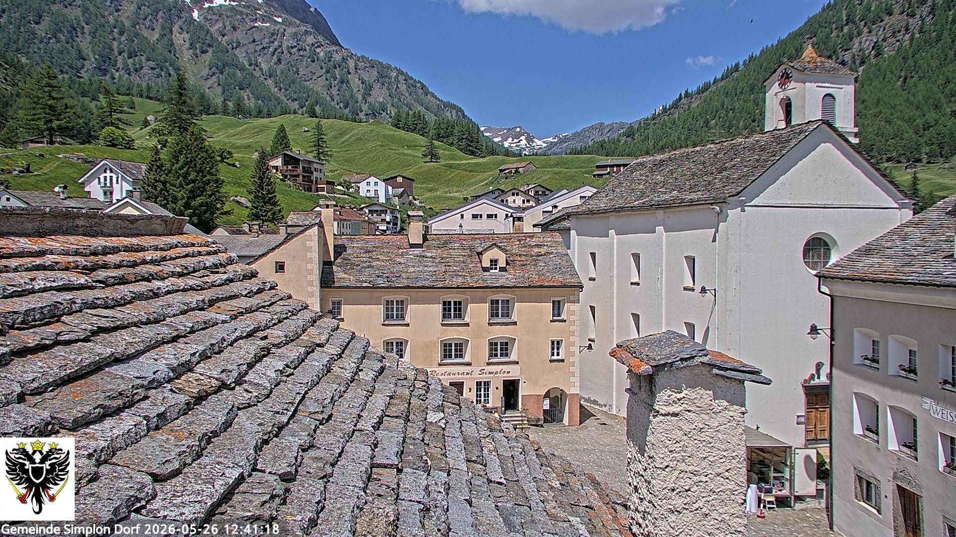 Simplon Dorf › Nordwesten: Kirche St. Gotthard - Dorfplatz