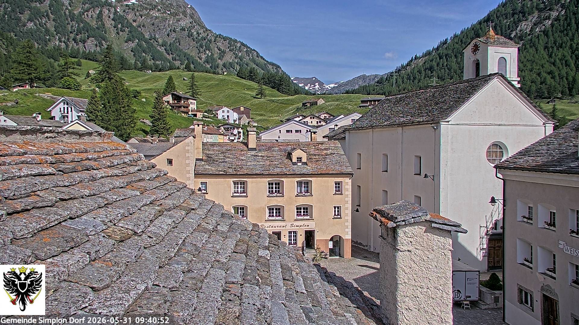 Simplon Dorf › Nordwesten: Kirche St. Gotthard - Dorfplatz