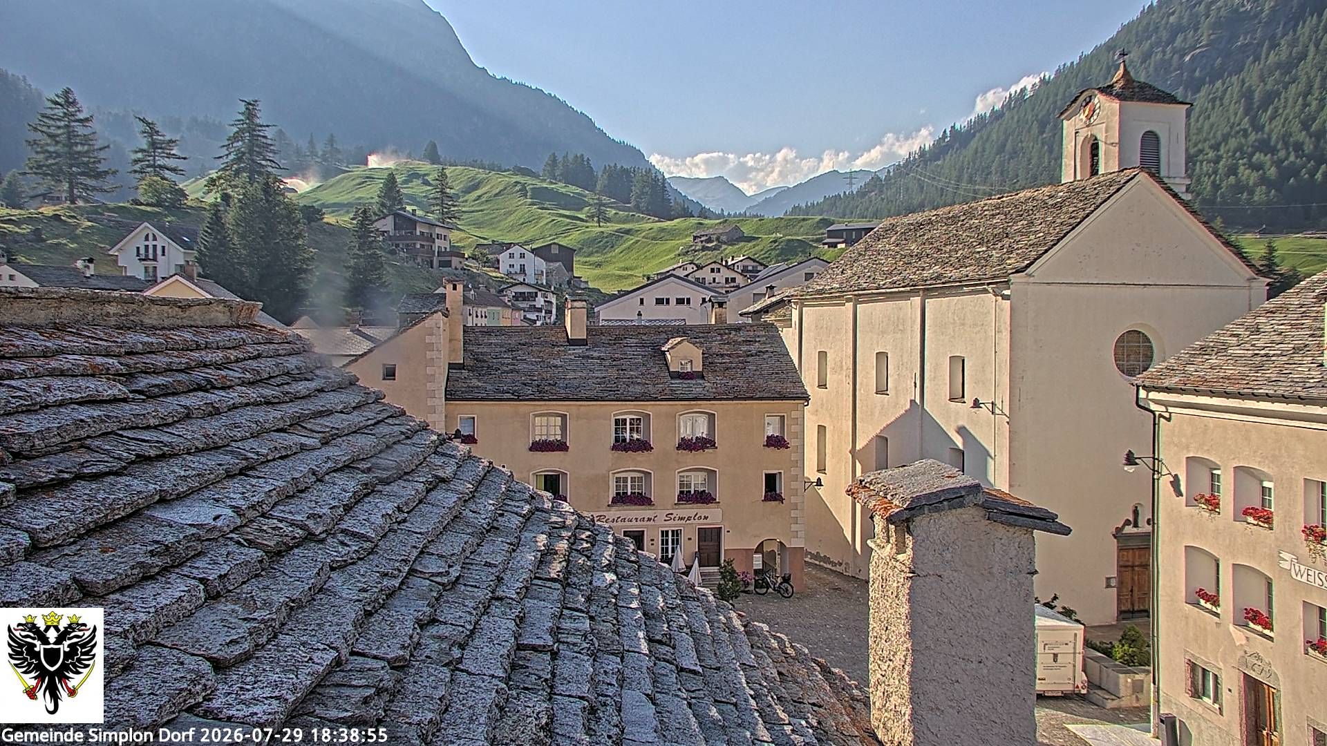 Simplon Dorf › Nordwesten: Kirche St. Gotthard - Dorfplatz