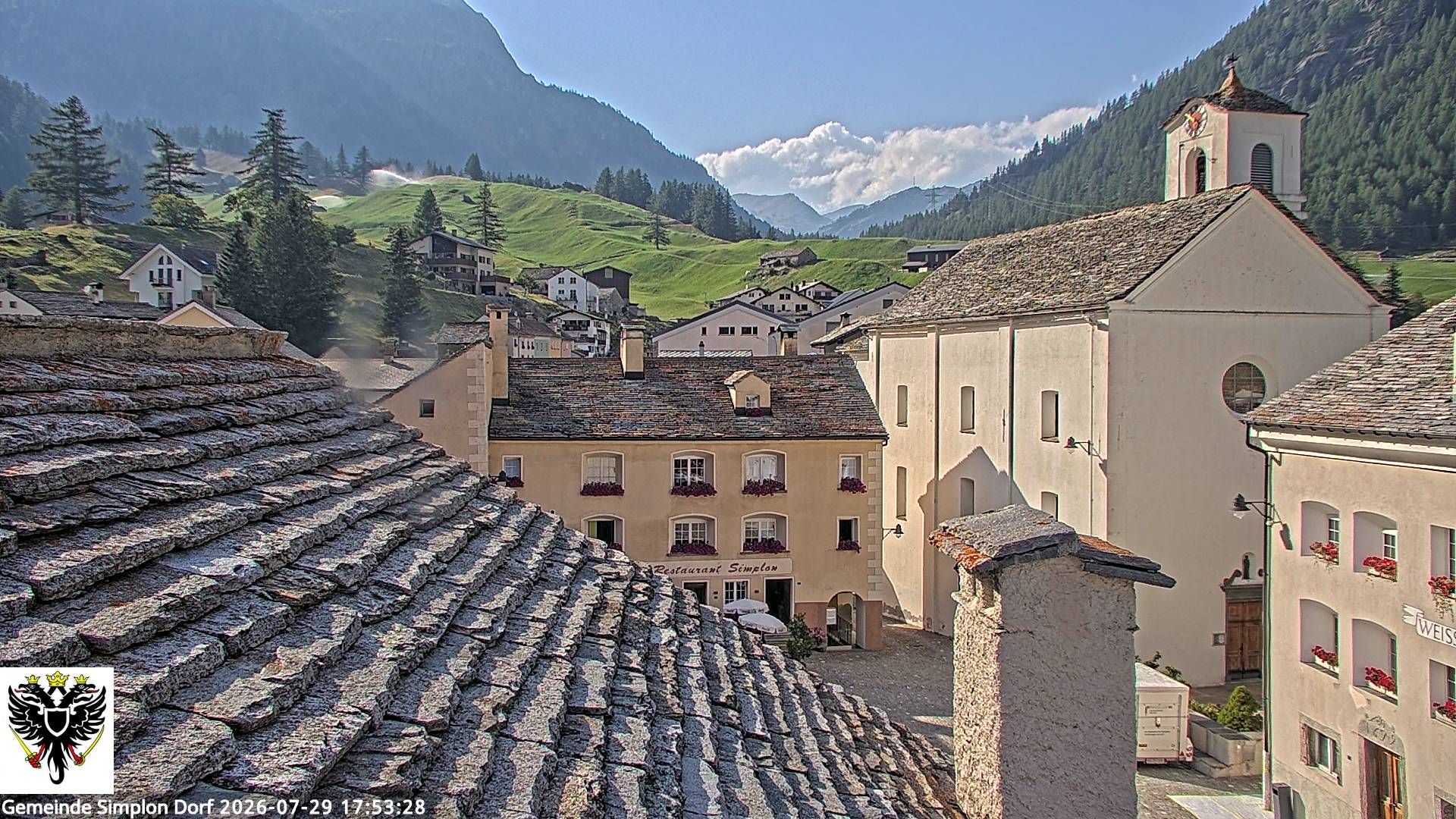 Simplon Dorf › Nordwesten: Kirche St. Gotthard - Dorfplatz