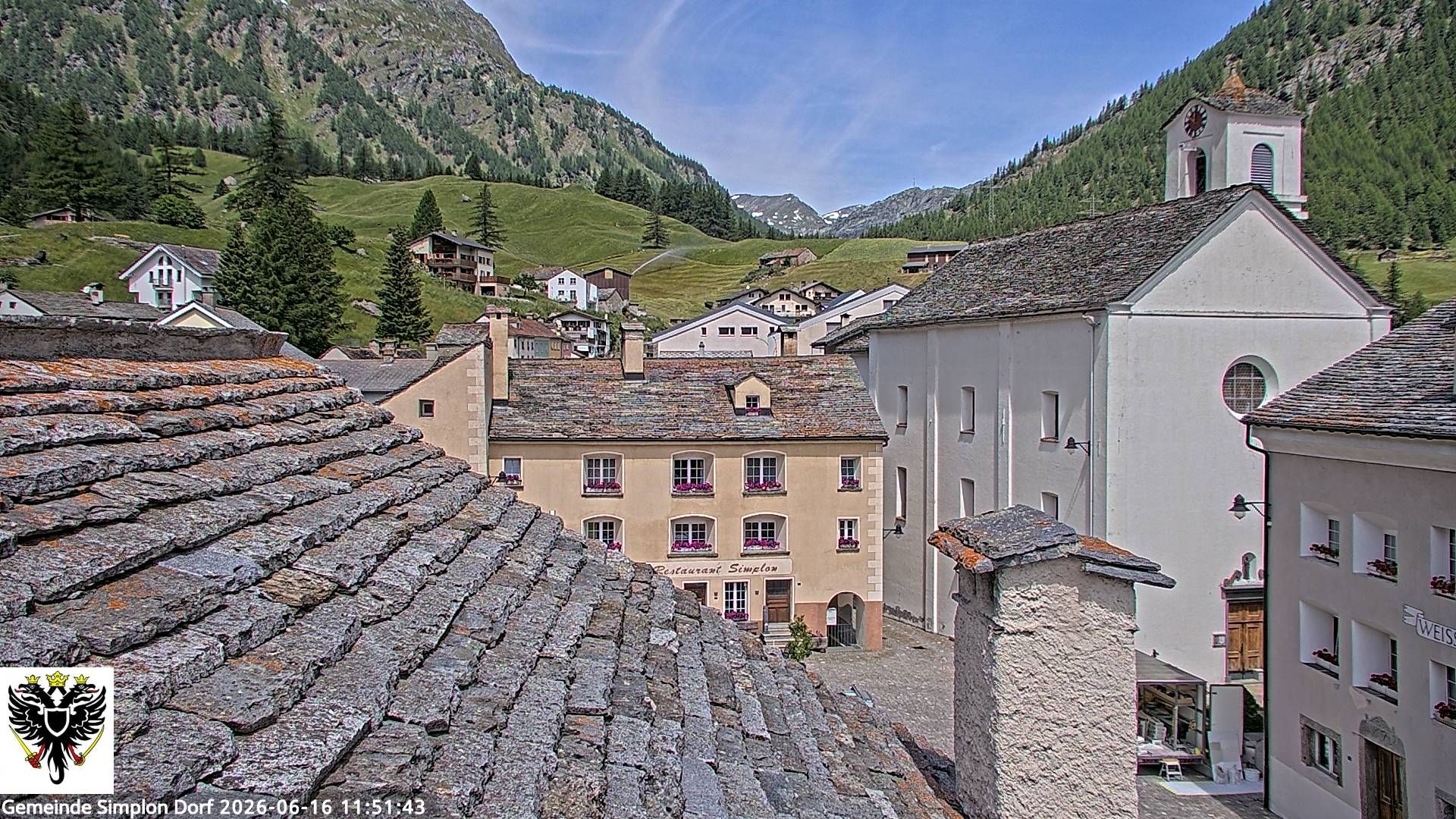 Simplon Dorf › Nordwesten: Kirche St. Gotthard - Dorfplatz
