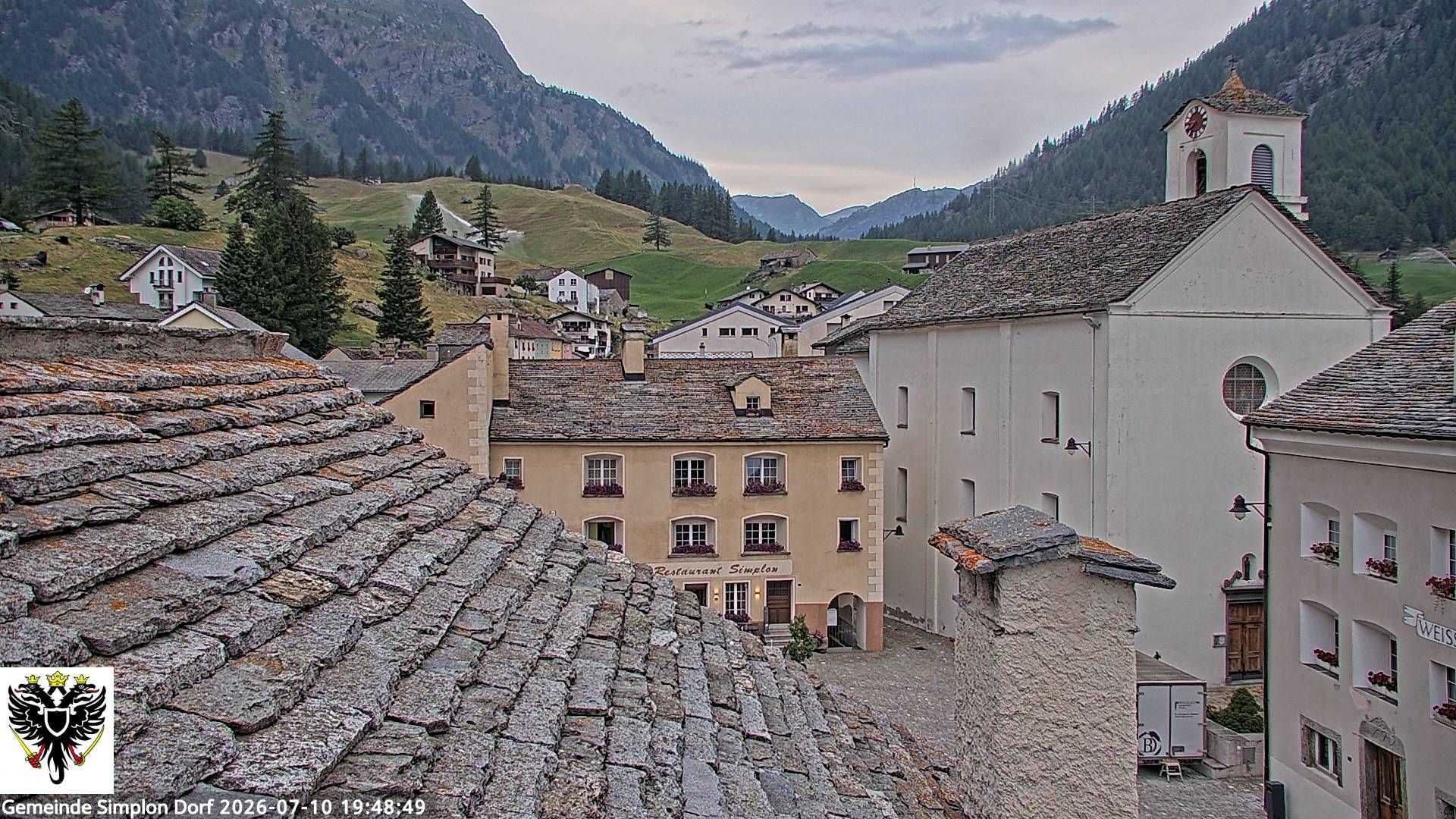 Simplon Dorf › Nordwesten: Kirche St. Gotthard - Dorfplatz