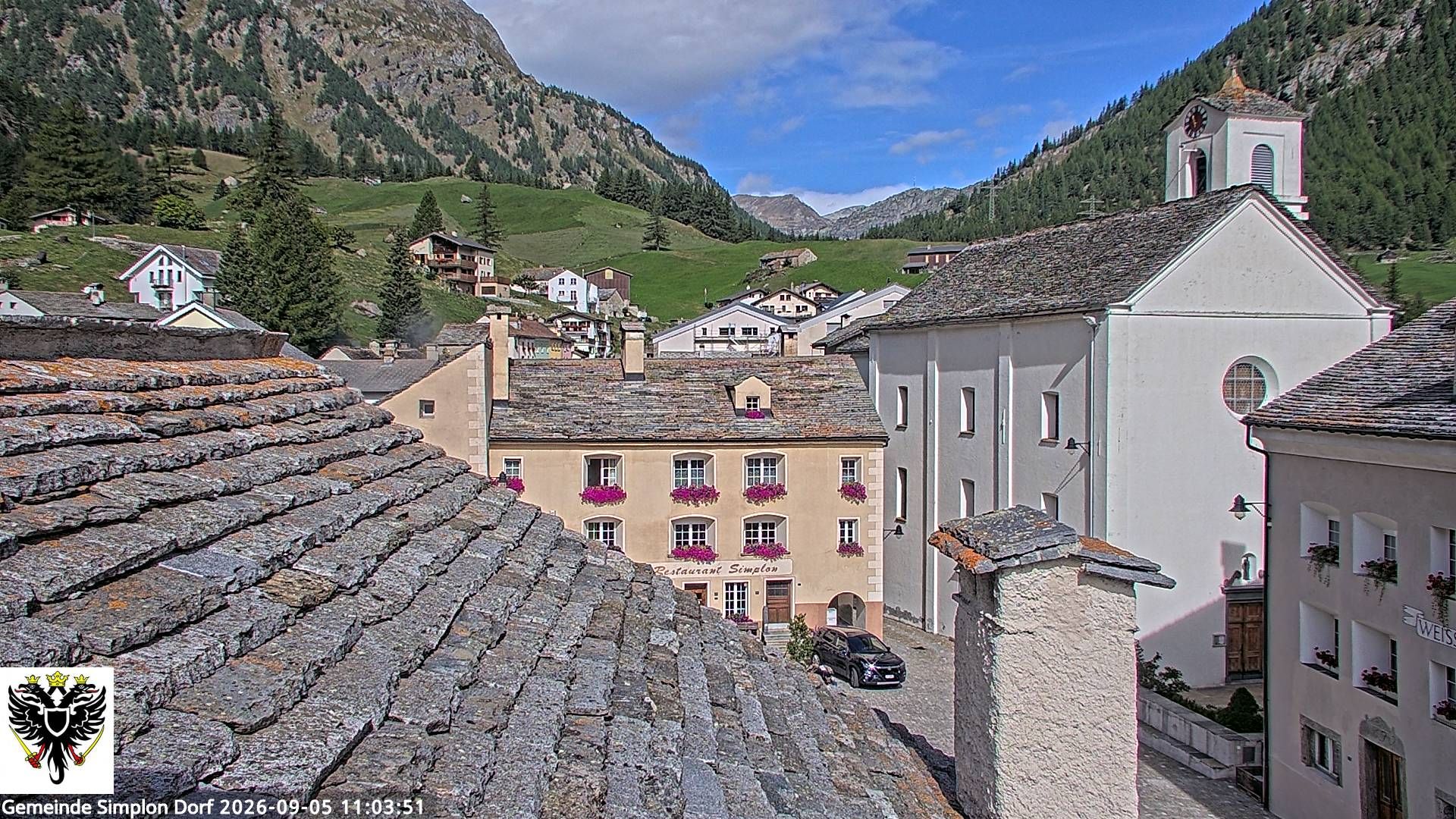 Simplon Dorf › Nordwesten: Kirche St. Gotthard - Dorfplatz