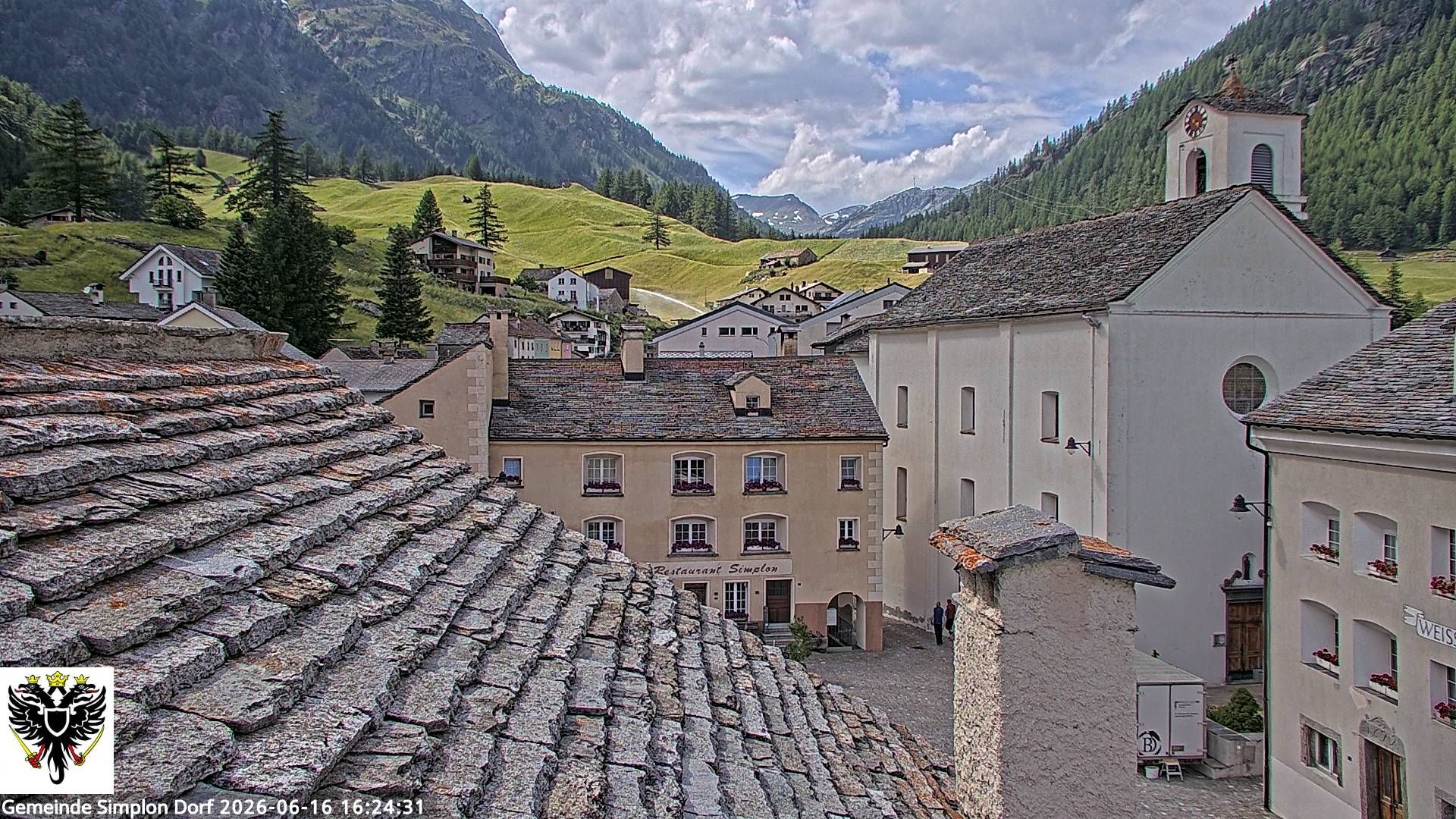 Simplon Dorf › Nordwesten: Kirche St. Gotthard - Dorfplatz