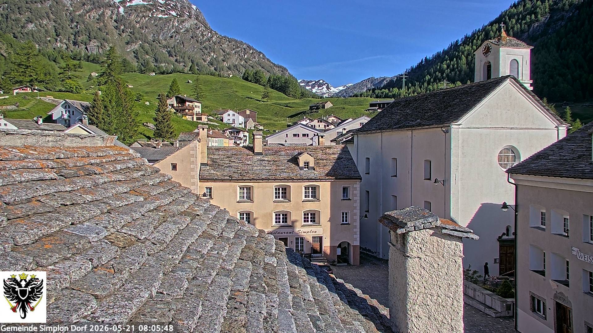 Simplon Dorf › Nordwesten: Kirche St. Gotthard - Dorfplatz