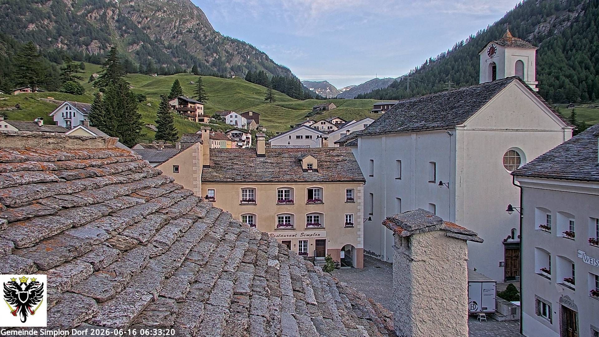 Simplon Dorf › Nordwesten: Kirche St. Gotthard - Dorfplatz