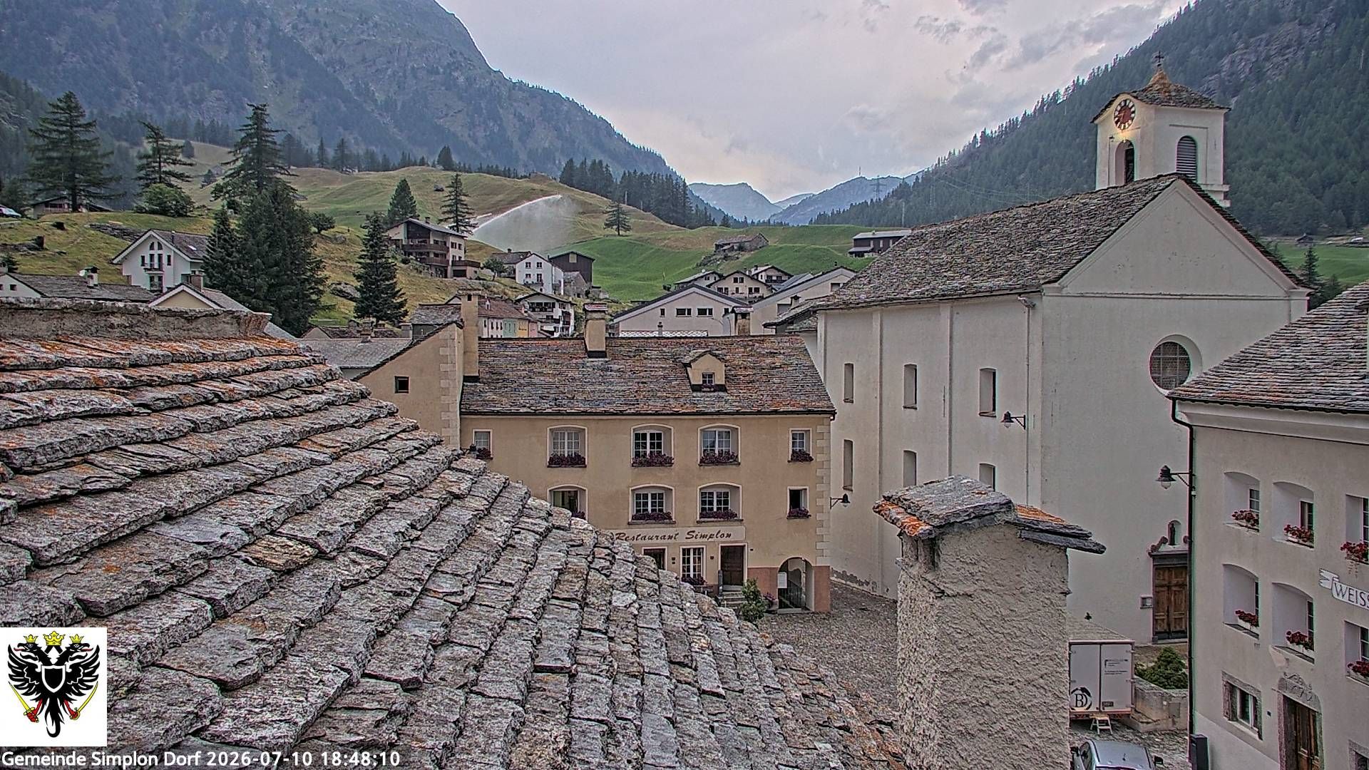 Simplon Dorf › Nordwesten: Kirche St. Gotthard - Dorfplatz
