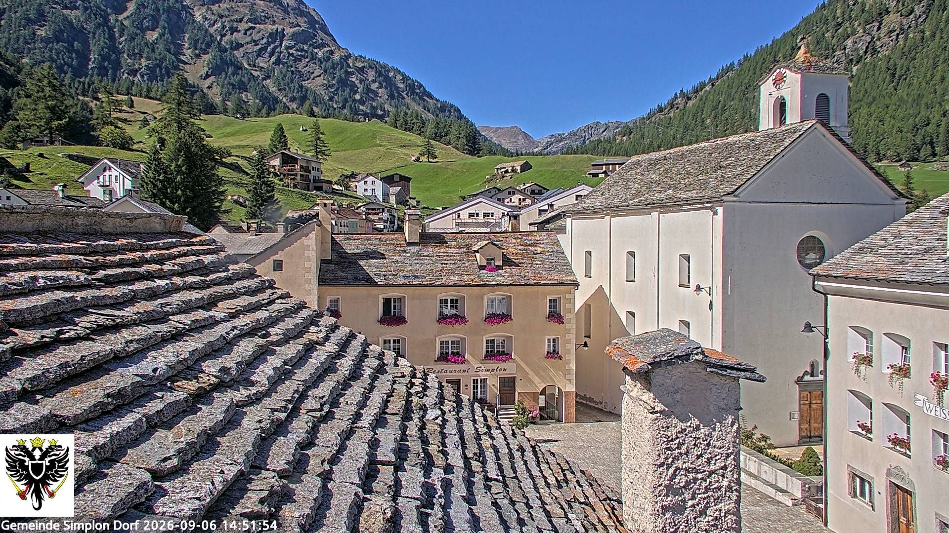 Simplon Dorf › Nordwesten: Kirche St. Gotthard - Dorfplatz