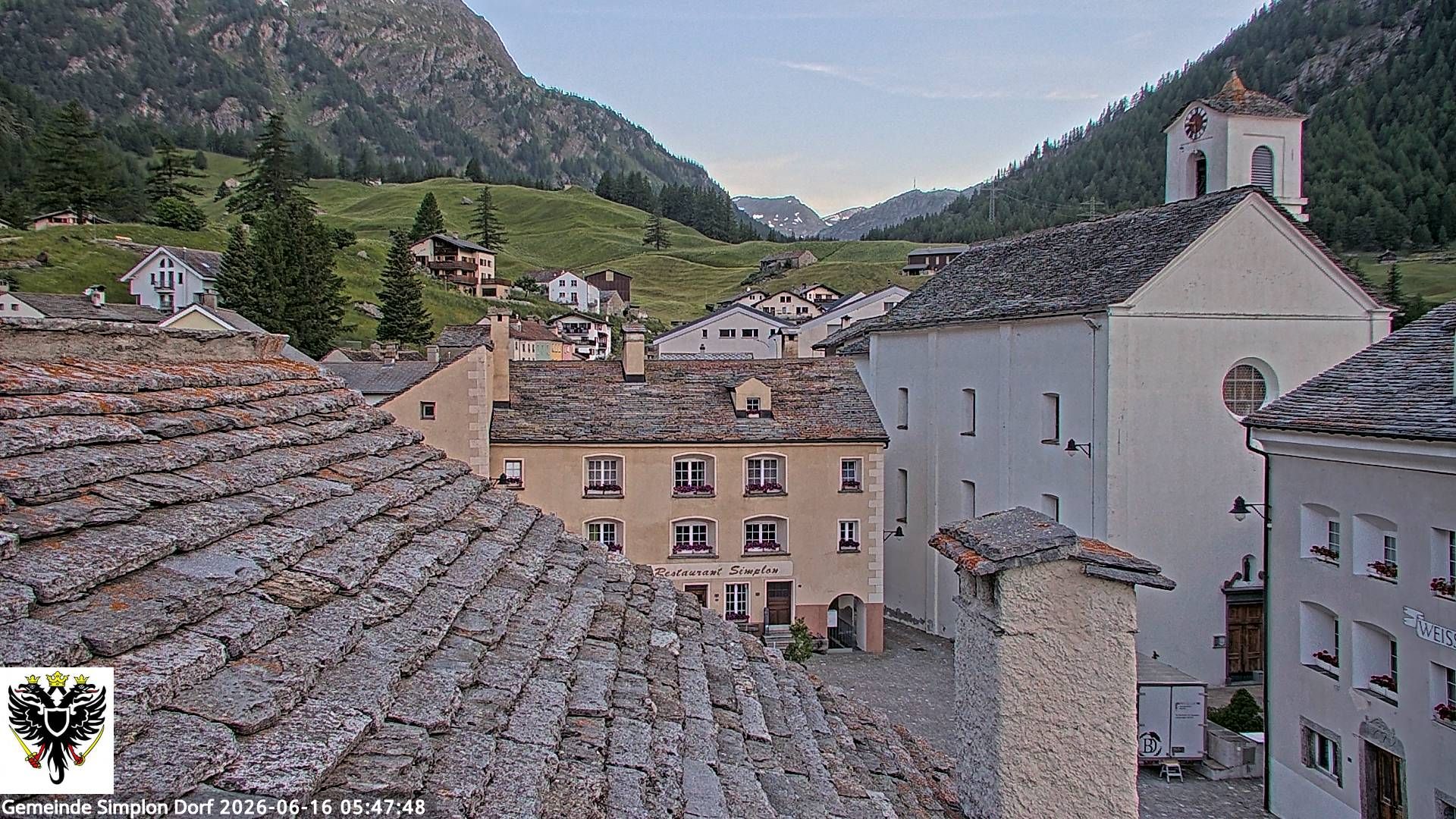 Simplon Dorf › Nordwesten: Kirche St. Gotthard - Dorfplatz