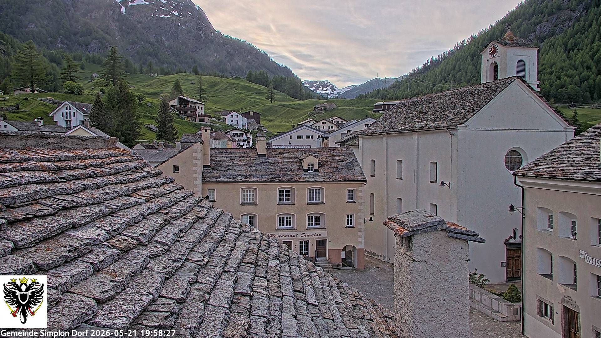 Simplon Dorf › Nordwesten: Kirche St. Gotthard - Dorfplatz