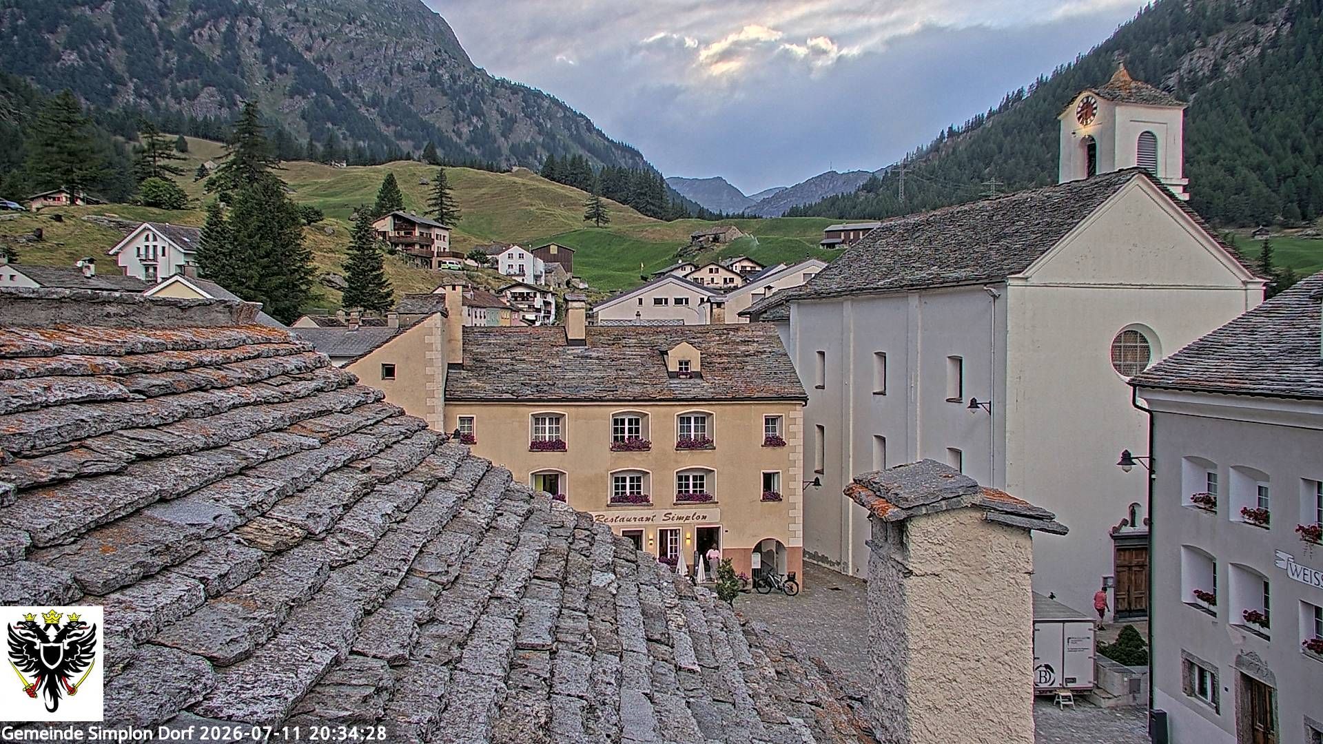 Simplon Dorf › Nordwesten: Kirche St. Gotthard - Dorfplatz