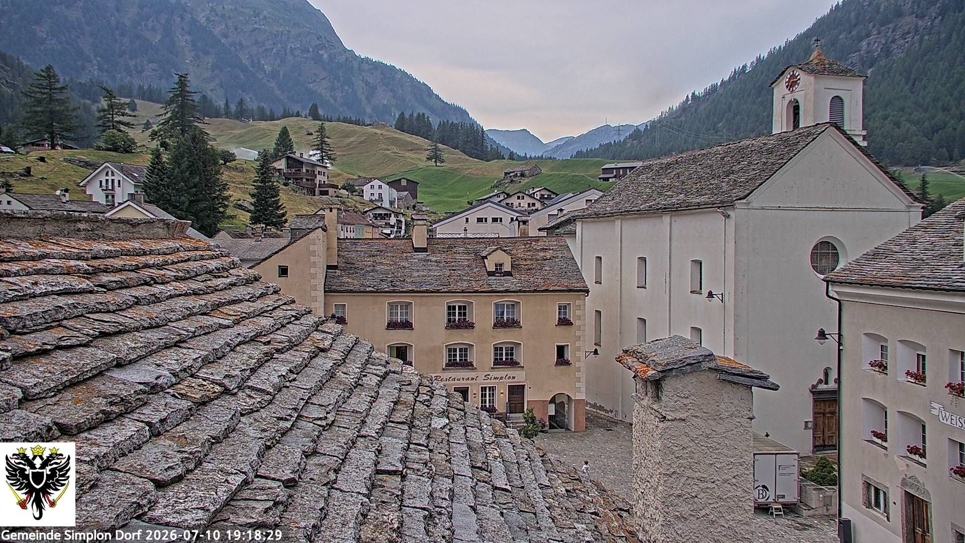 Simplon Dorf › Nordwesten: Kirche St. Gotthard - Dorfplatz
