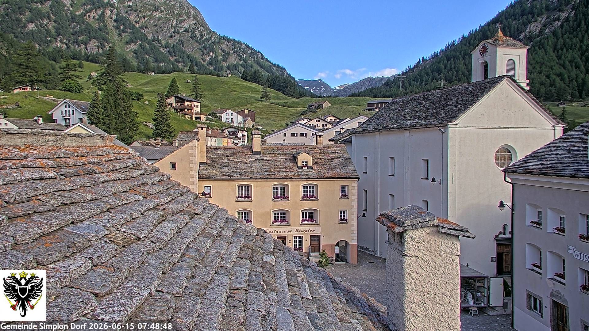 Simplon Dorf › Nordwesten: Kirche St. Gotthard - Dorfplatz