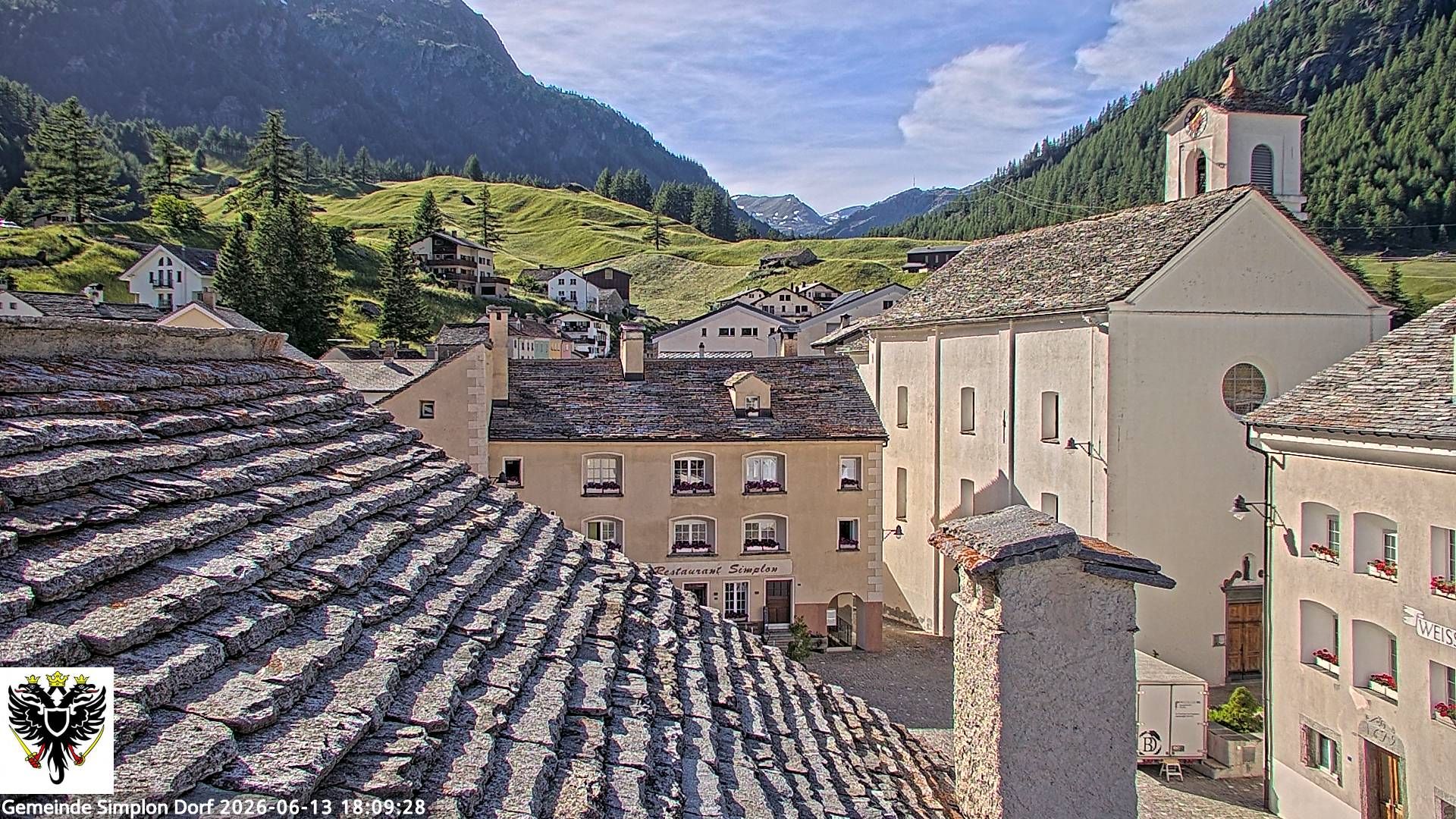 Simplon Dorf › Nordwesten: Kirche St. Gotthard - Dorfplatz