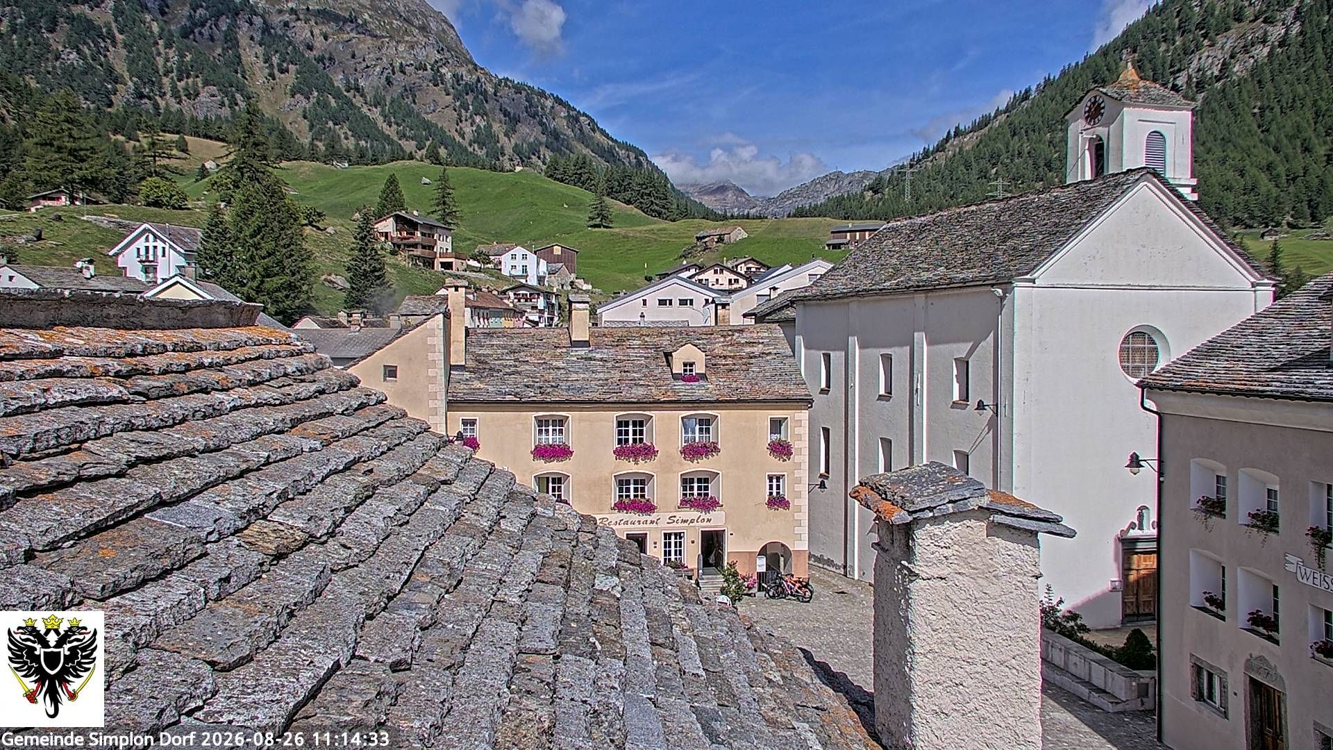 Simplon Dorf › Nordwesten: Kirche St. Gotthard - Dorfplatz