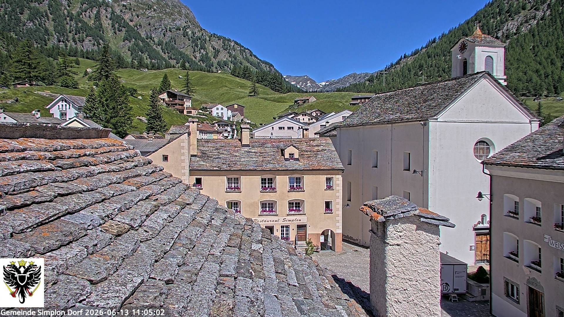 Simplon Dorf › Nordwesten: Kirche St. Gotthard - Dorfplatz
