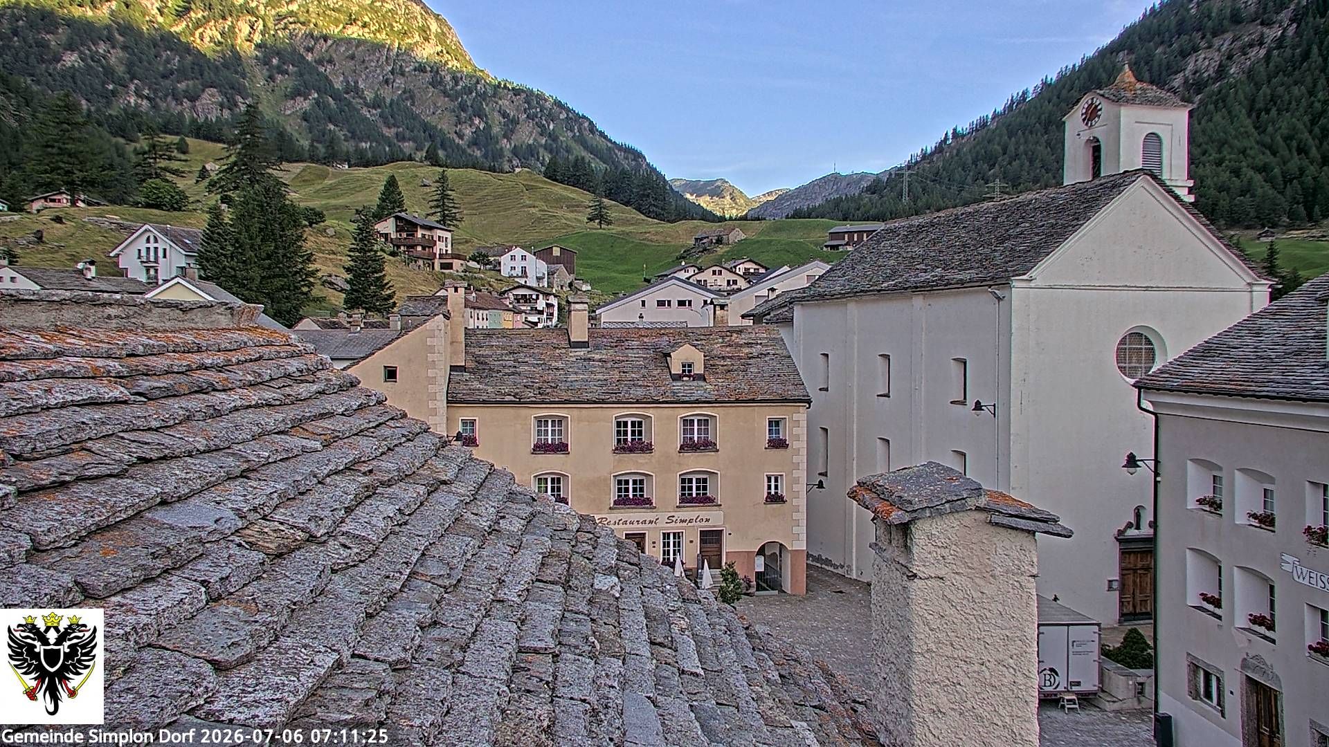 Simplon Dorf › Nordwesten: Kirche St. Gotthard - Dorfplatz