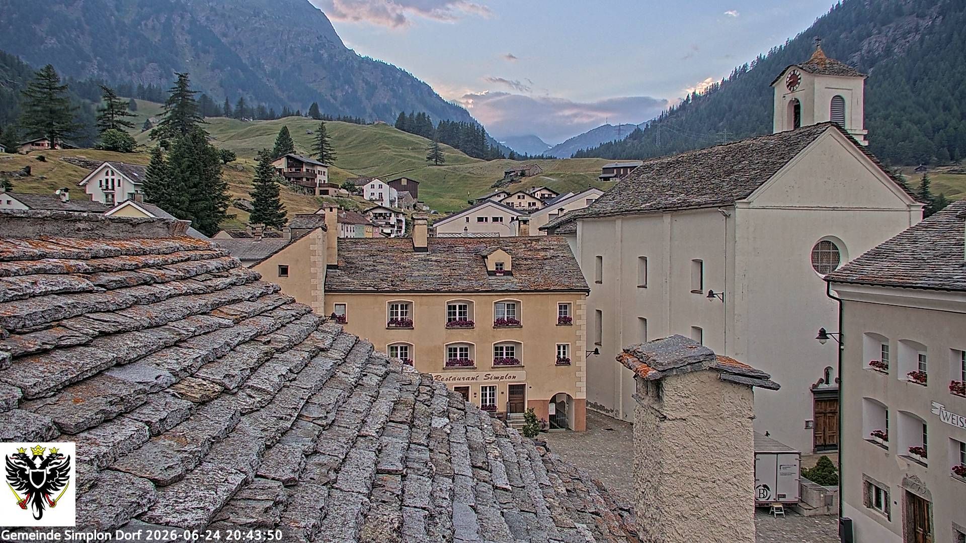 Simplon Dorf › Nordwesten: Kirche St. Gotthard - Dorfplatz