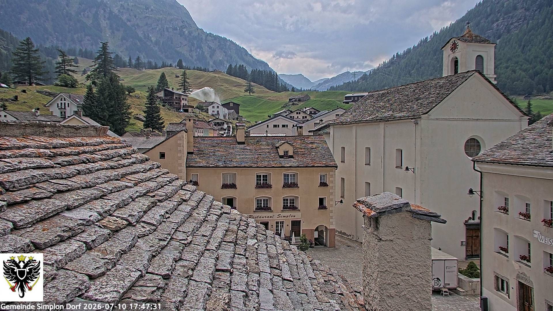 Simplon Dorf › Nordwesten: Kirche St. Gotthard - Dorfplatz