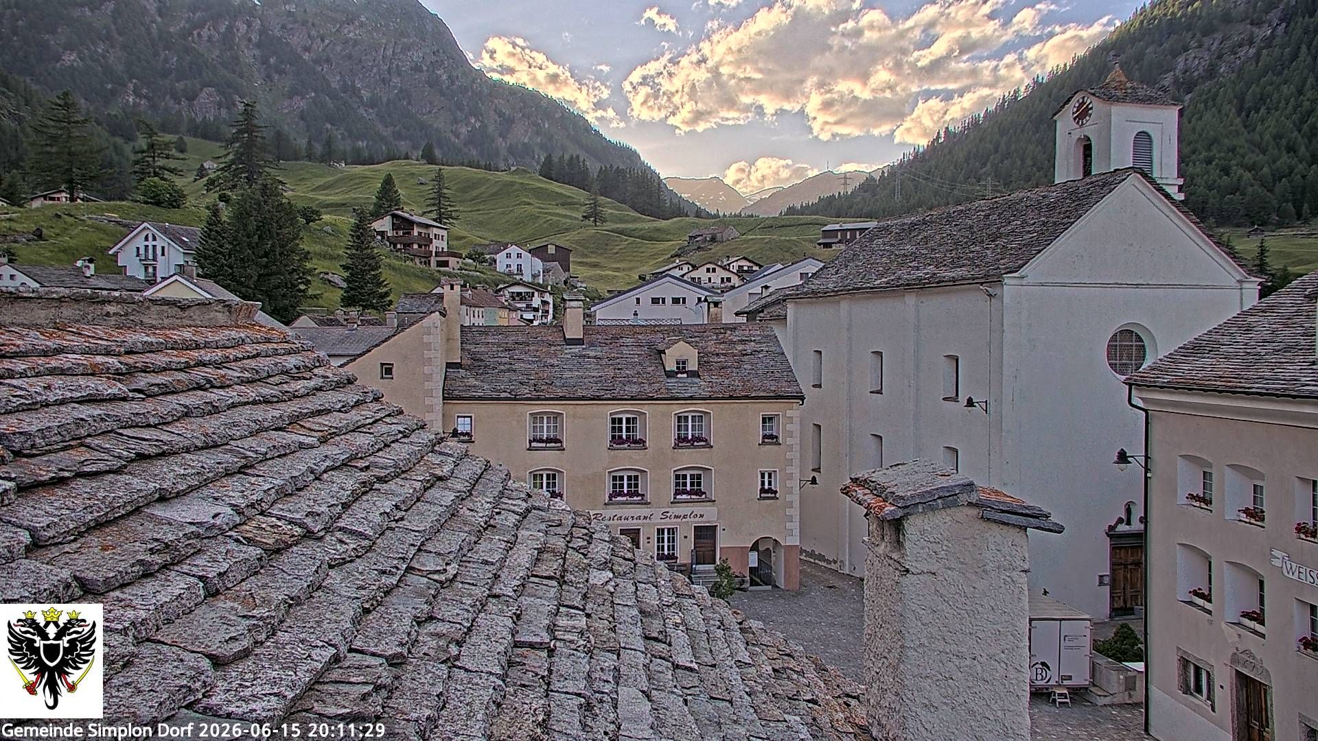 Simplon Dorf › Nordwesten: Kirche St. Gotthard - Dorfplatz