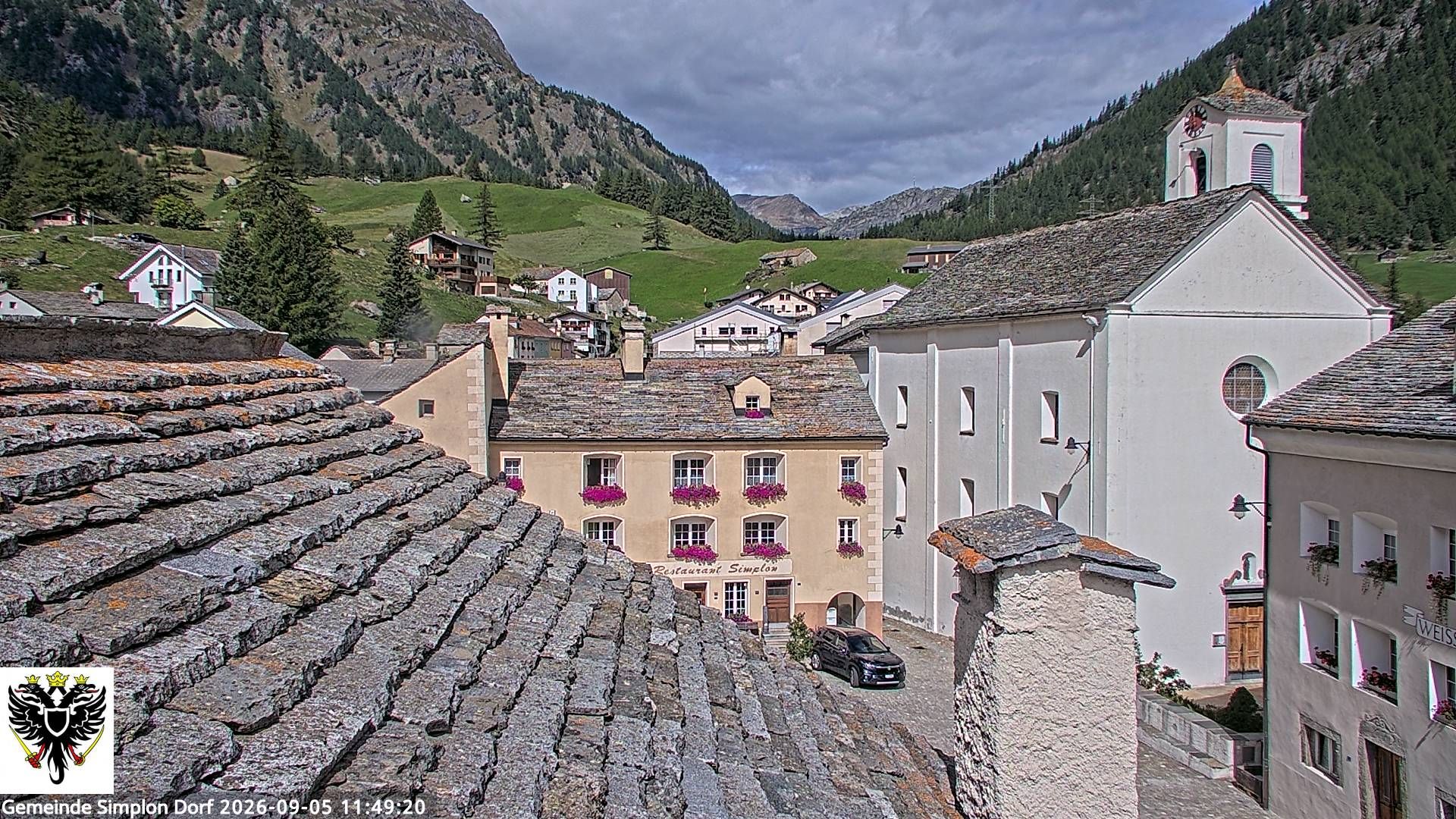 Simplon Dorf › Nordwesten: Kirche St. Gotthard - Dorfplatz
