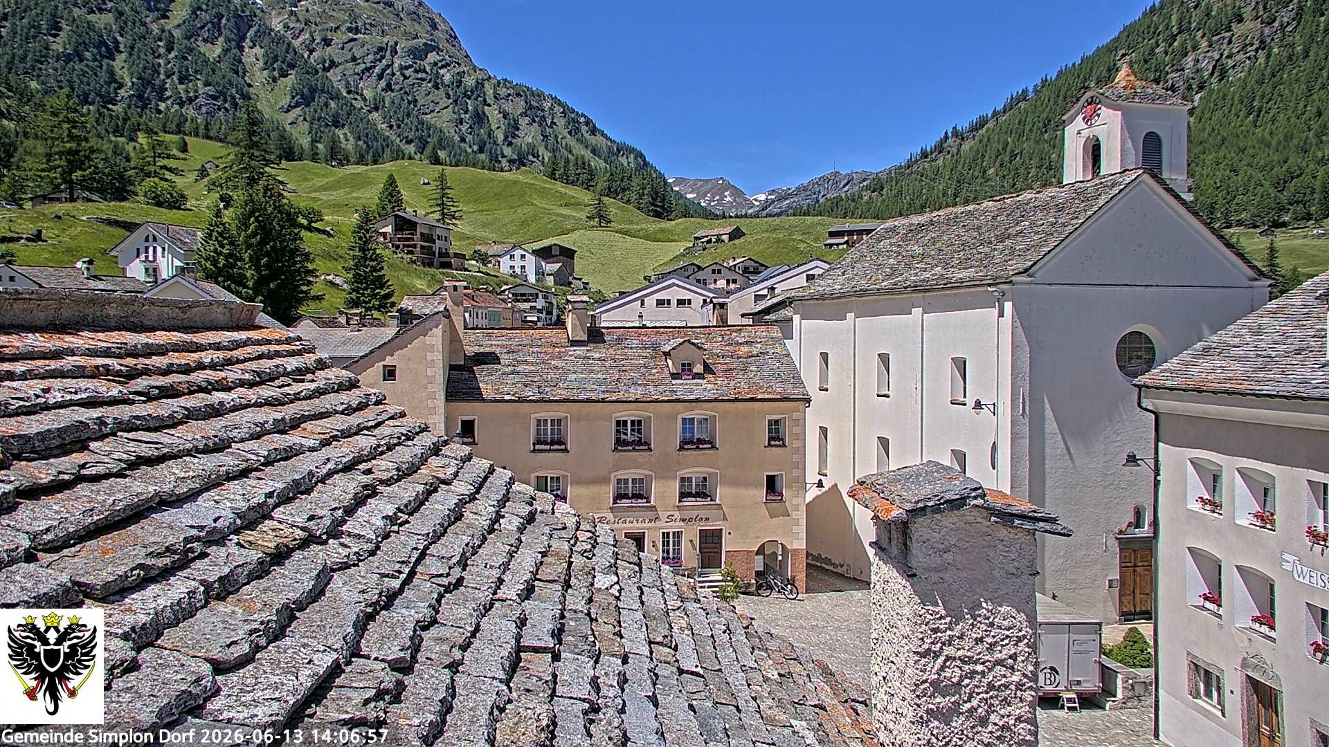 Simplon Dorf › Nordwesten: Kirche St. Gotthard - Dorfplatz