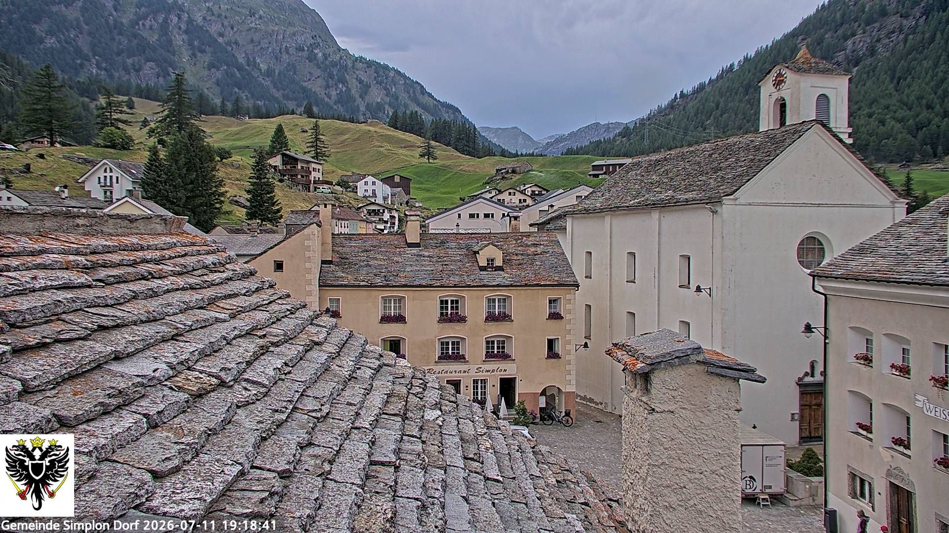 Simplon Dorf › Nordwesten: Kirche St. Gotthard - Dorfplatz