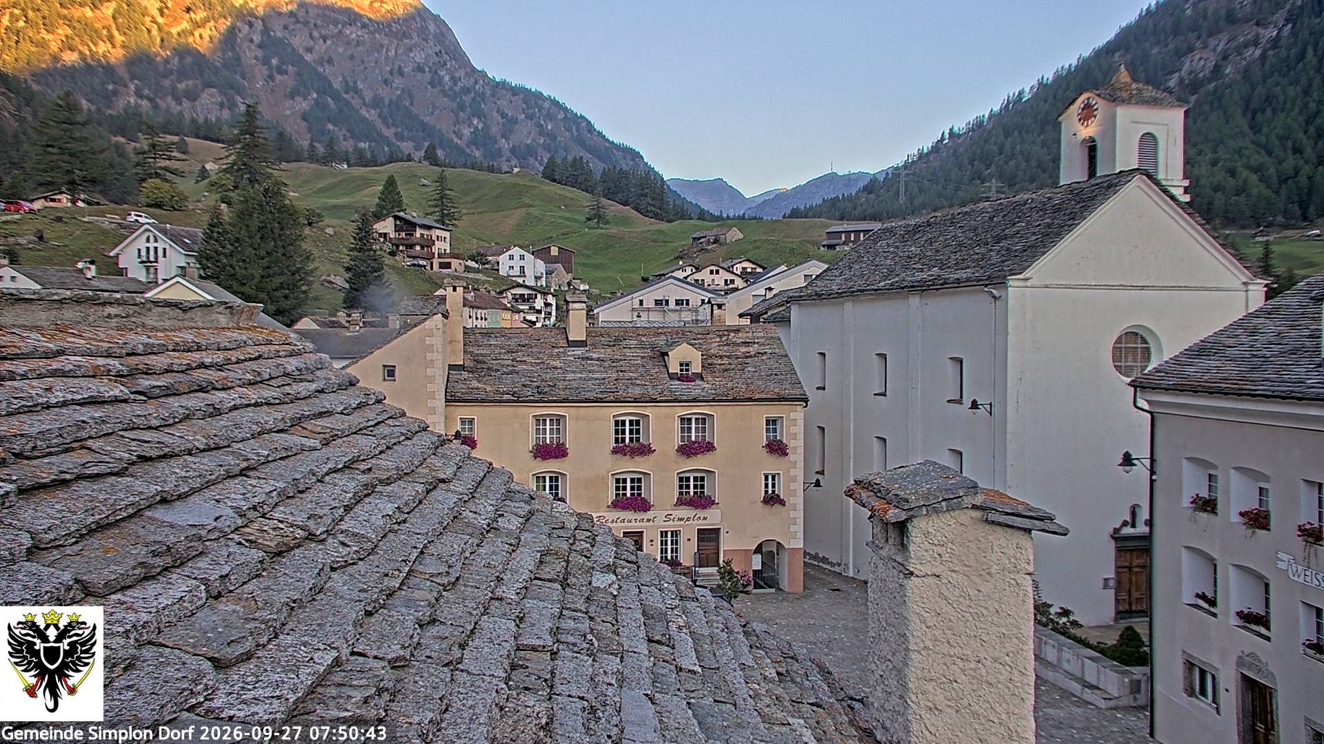 Simplon Dorf › Nordwesten: Kirche St. Gotthard - Dorfplatz