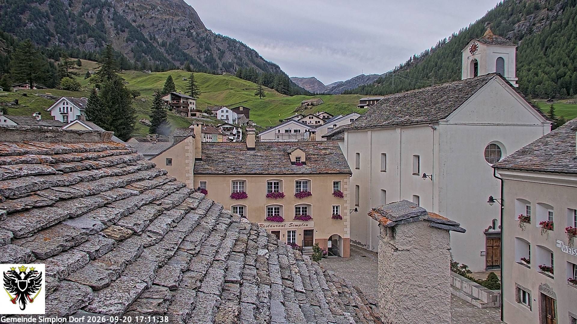 Simplon Dorf › Nordwesten: Kirche St. Gotthard - Dorfplatz
