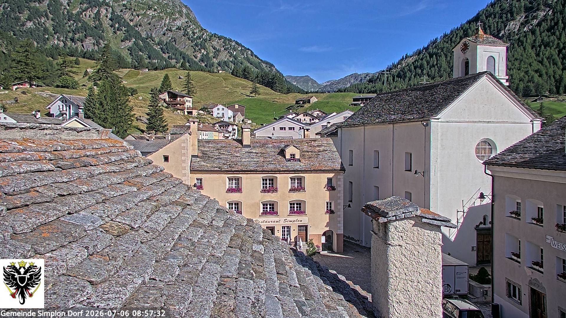 Simplon Dorf › Nordwesten: Kirche St. Gotthard - Dorfplatz