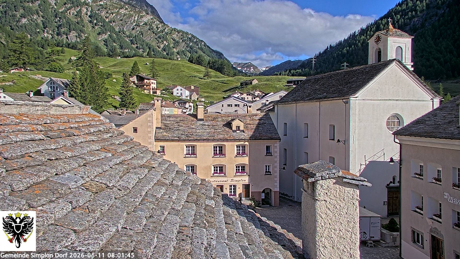 Simplon Dorf › Nordwesten: Kirche St. Gotthard - Dorfplatz