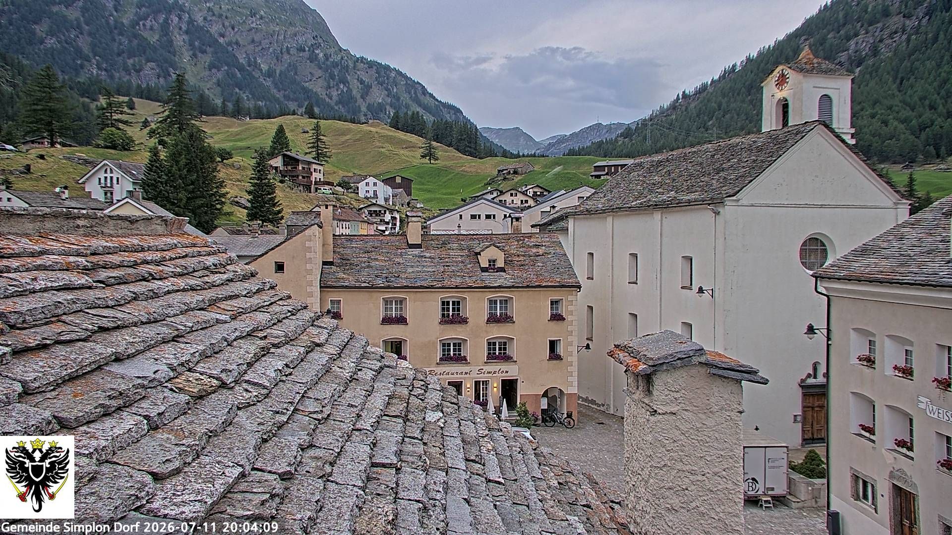 Simplon Dorf › Nordwesten: Kirche St. Gotthard - Dorfplatz