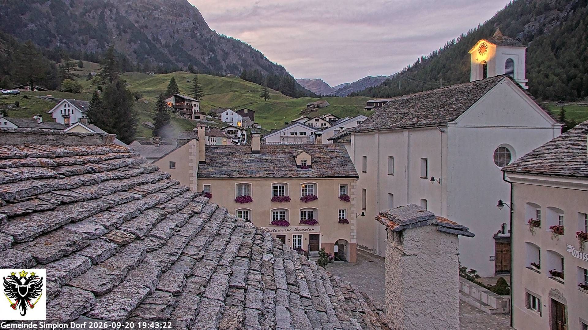 Simplon Dorf › Nordwesten: Kirche St. Gotthard - Dorfplatz