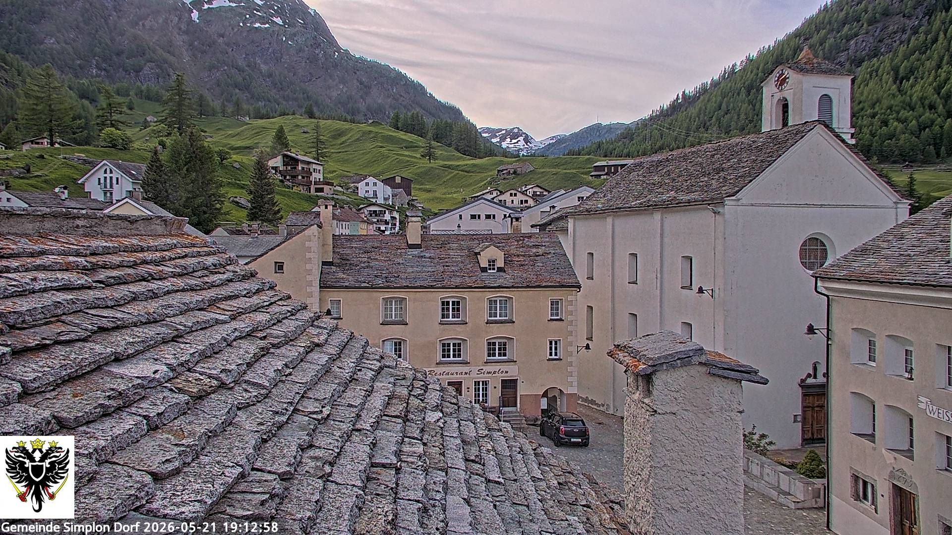 Simplon Dorf › Nordwesten: Kirche St. Gotthard - Dorfplatz