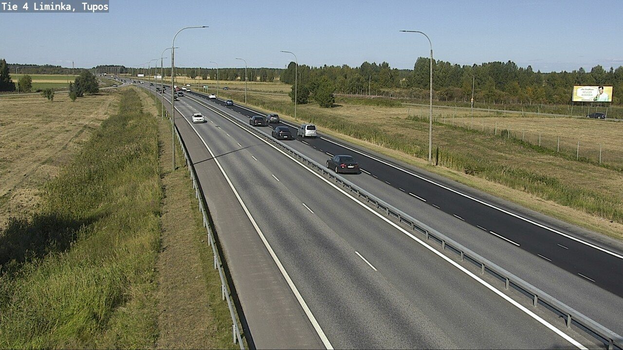 Traffic Cam Liminka: Tie - Tupos - Tie 4 Tupos