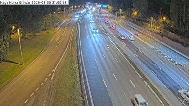 Traffic Cam Bergshamra: Haga norra grindar