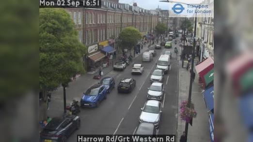 Traffic Cam London: Harrow Rd/Grt Western Rd