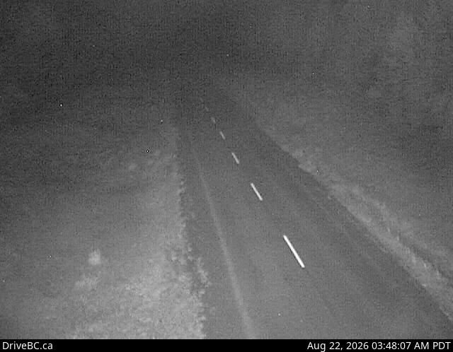 Traffic Cam Topley › North: Granisle Hwy (Hwy 118), near summit. Approximately 14.5 km north of - looking north