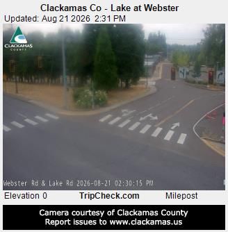 Traffic Cam Rivergrove: Clackamas Co - Lake at Webster