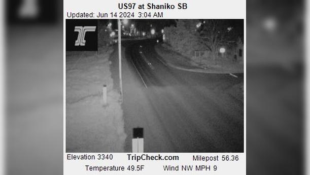 Traffic Cam Shaniko: US97 at - SB