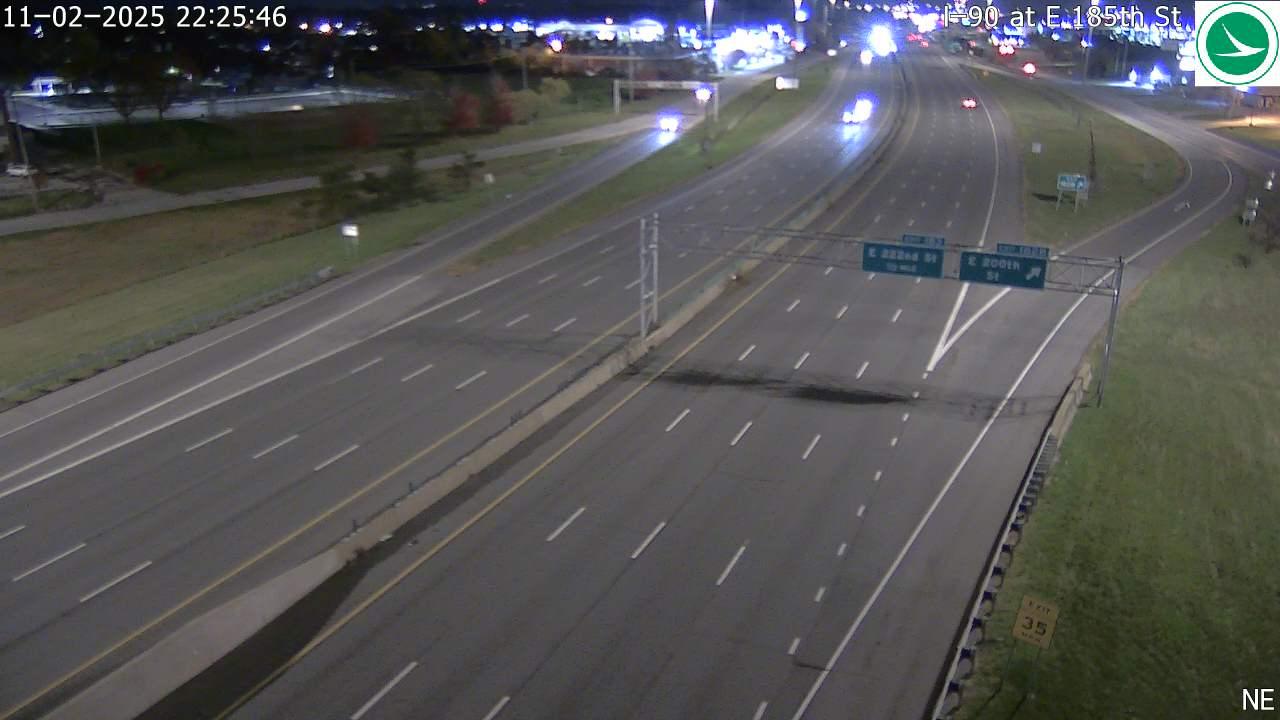 Cleveland I90 at E 185th St Traffic Cam