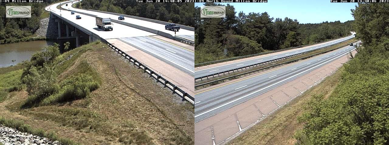 Traffic Cam Milton › South: BRIDGE I-89 South