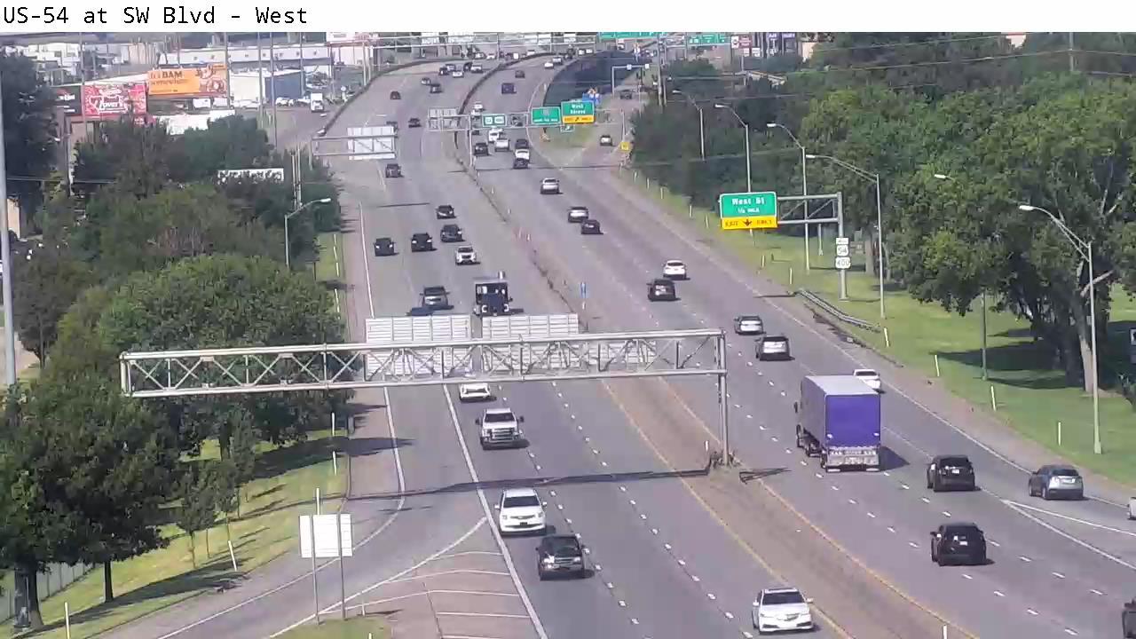 Traffic Cam Wichita: US-54 at SW Blvd