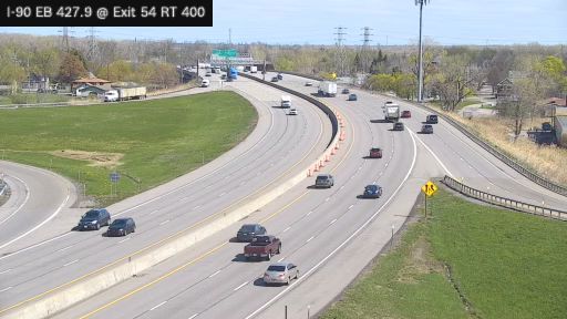 Traffic Cam Winchester › East: I-90 at Interchange 54 (Route 400)