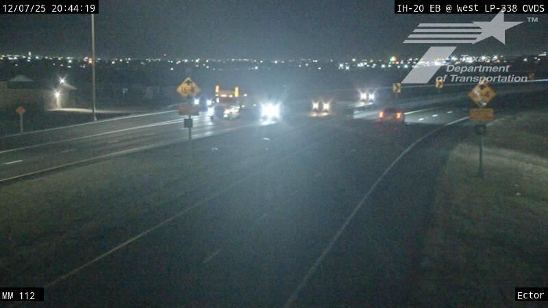 Traffic Cam West Odessa › East: IH 20 at Odessa MM 112