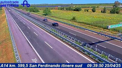 Preview delle webcam di Cerignola: A14 km. 599,5 San Ferdinando itinere sud