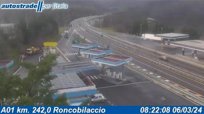 Preview delle webcam di Castiglione dei Pepoli: A01 km. 242,0 Roncobilaccio