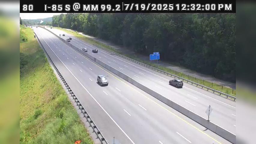 Traffic Cam Glenwood Estates: I-85 S @ MM 99.2