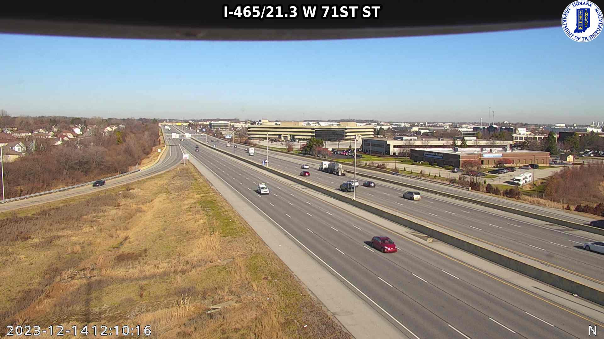 Traffic Cam Indianapolis: I-465: I-465/21.3 W 71ST ST