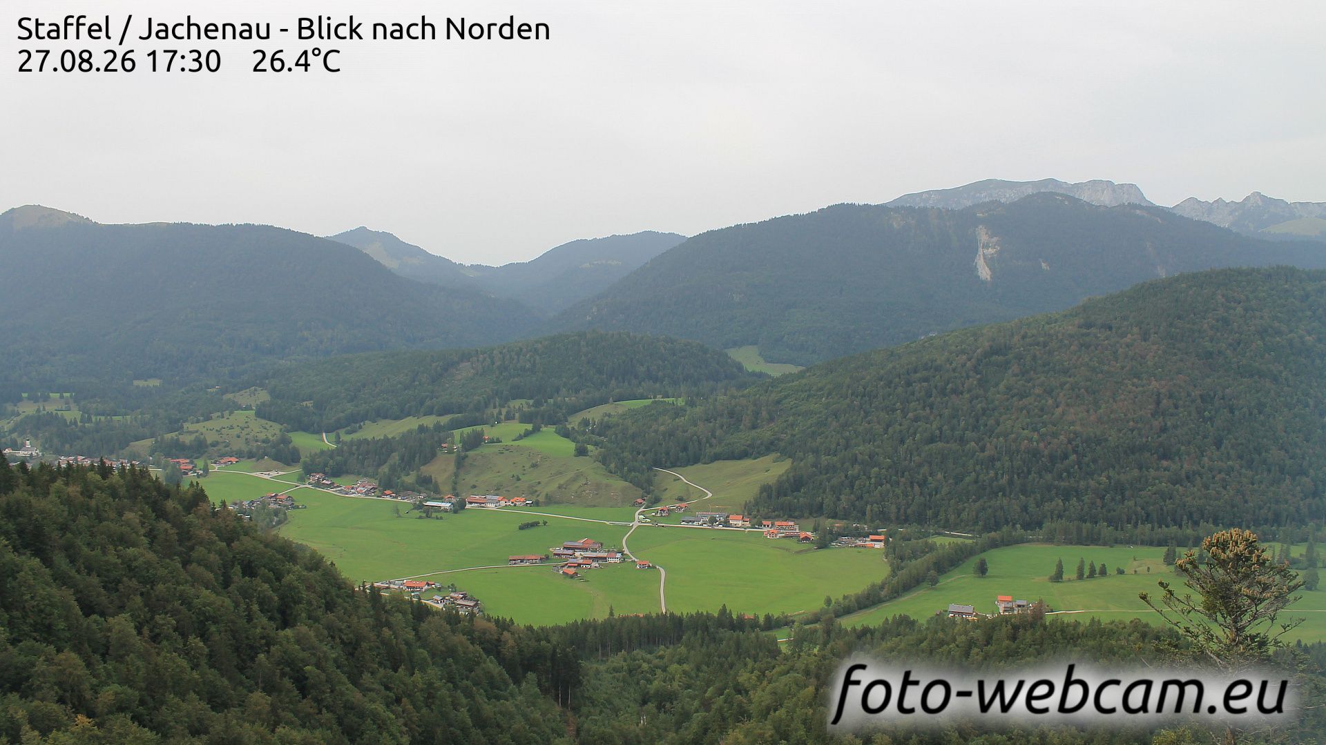 Traffic Cam Jachenau: Staffel - Blick nach Norden